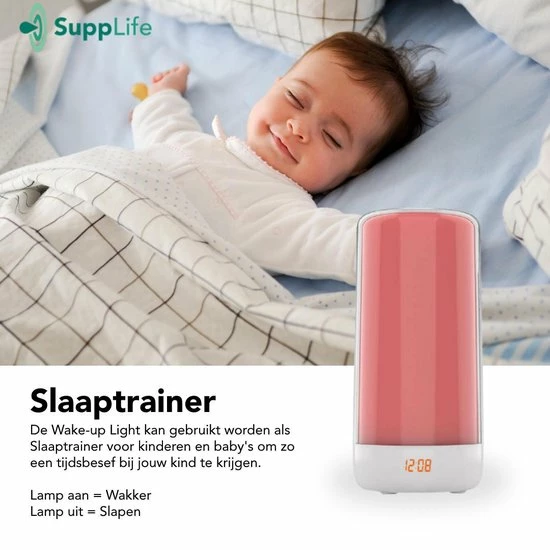 Supplife Wake-up Light - Inclusief Gratis E-book - Slaaptrainer - Wekker - Natuurlijke Geluiden - Afbeelding 6