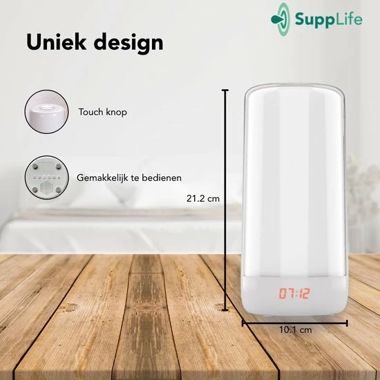 Supplife Wake-up Light - Inclusief Gratis E-book - Slaaptrainer - Wekker - Natuurlijke Geluiden - Afbeelding 8