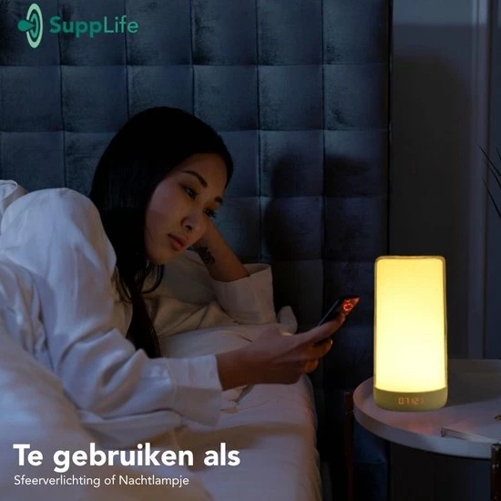 Supplife Wake-up Light - Inclusief Gratis E-book - Slaaptrainer - Wekker - Natuurlijke Geluiden - Afbeelding 9