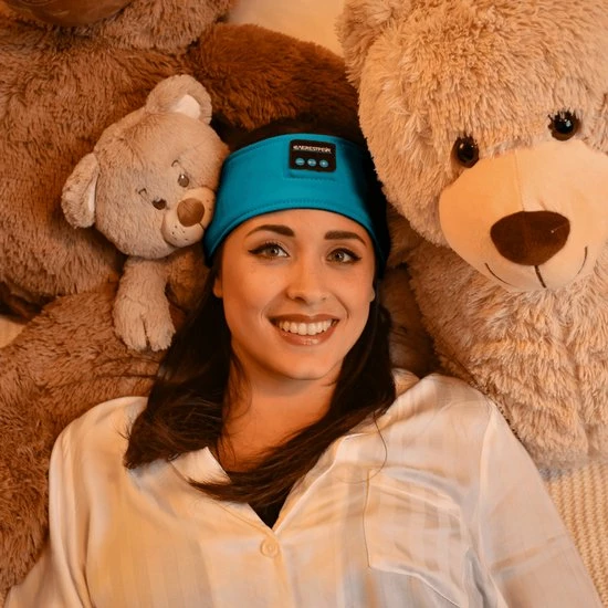 EverestPeak? Bluetooth Slaapmasker - Slaaptrainer - Met 3 In 1 Koptelefoon - 25x10CM - Groen - Afbeelding 8