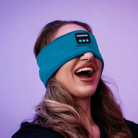 EverestPeak? Bluetooth Slaapmasker - Slaaptrainer - Met 3 In 1 Koptelefoon - 25x10CM - Groen - Afbeelding 18