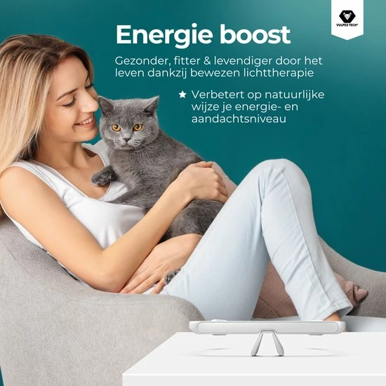Vulpes Goods Vulpes Tech? Lichttherapie Bril - Lichttherapielamp - Energielamp - Daglichtlamp - 2 Standen & App-besturing - Wetenschappelijk Bewezen - Wit & Goud - PRO Versie - Afbeelding 11