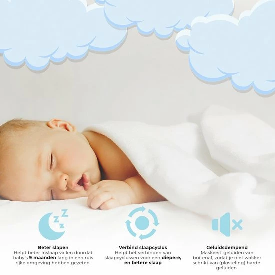 AyeSleep? Original White Noise Machine - 9 Geluiden - Slaaptrainer - Slaaphulp - Afbeelding 2