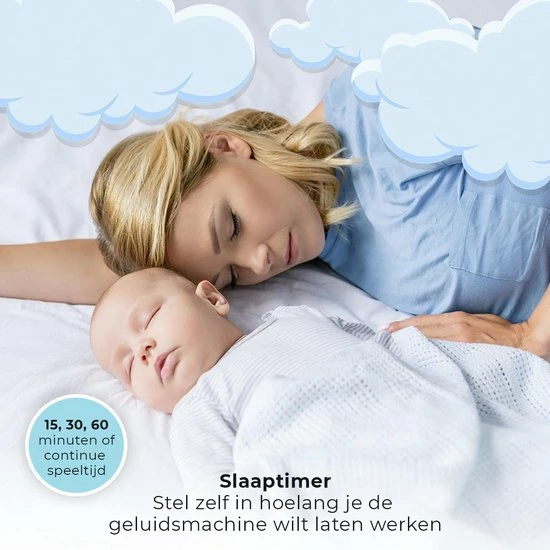 AyeSleep? Original White Noise Machine - 9 Geluiden - Slaaptrainer - Slaaphulp - Afbeelding 3