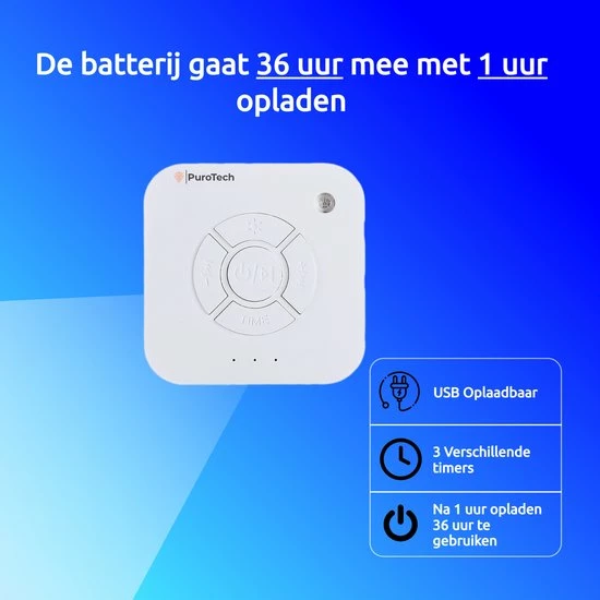 PuroTech White Noise Machine Baby - Witte Ruis - Slaaphulp - Slaaptrainer - Baby/Kinderen - Slaap Geluidsmachine - Afbeelding 3
