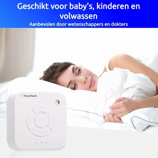 PuroTech White Noise Machine Baby - Witte Ruis - Slaaphulp - Slaaptrainer - Baby/Kinderen - Slaap Geluidsmachine - Afbeelding 5