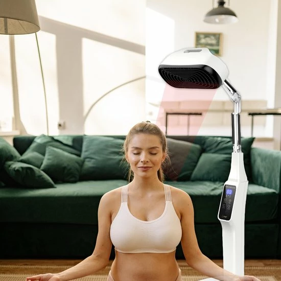 LIROMA? TDP Infraroodlamp 300W - Hoogte Verstelbaar - Timer - Mineraalschijf - Infraroodtherapie - Pijnverlichting ? Bloedcirculatieapparaat - Warmtelamp - Black Friday 2022 Deals - Afbeelding 4