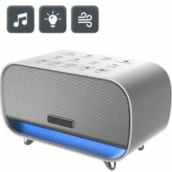 ProSova White Noise Machine - Deluxe Versie - Slaaphulp - Ruismachine - Slaaptrainer - Muziekdoosje - Witte Ruis Baby En Volwassenen - 24 Geluiden - Luchtreiniger - + Gratis (E)-Slaapboek