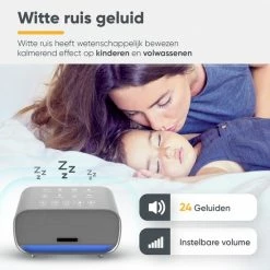 ProSova White Noise Machine - Deluxe Versie - Slaaphulp - Ruismachine - Slaaptrainer - Muziekdoosje - Witte Ruis Baby En Volwassenen - 24 Geluiden - Luchtreiniger - + Gratis (E)-Slaapboek -Beurer store 550x550 962