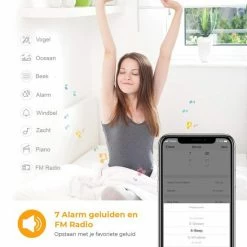 MW Shops Wake Up Light Met Wekker, Radio, Natuurgeluiden, Mobiele App - Wit -Beurer store 550x550 977