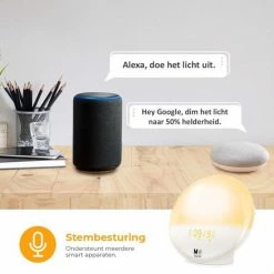 MW Shops Wake Up Light Met Wekker, Radio, Natuurgeluiden, Mobiele App - Wit -Beurer store 550x550 978