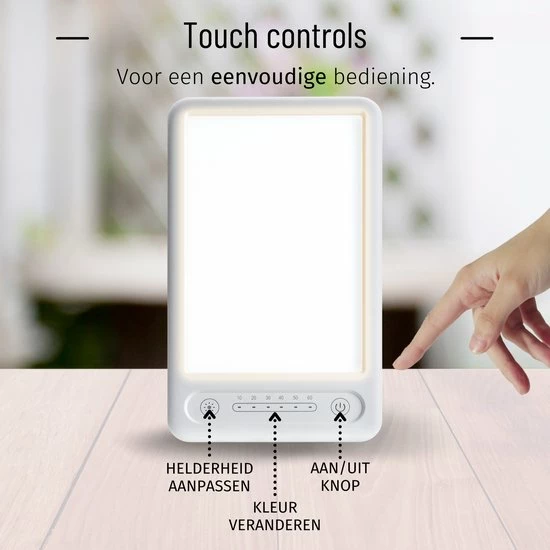 Daglichtlamp Lichttherapielamp Lichttherapie Energielamp - Winterdepressie - 2 Standen - 6500 10000 LUX - MINQY® - Afbeelding 5