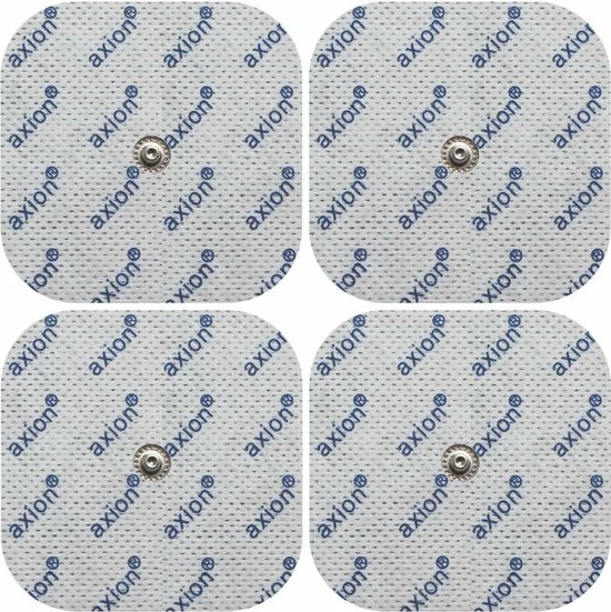 Axion - 4 Elektroden Pads 5x5 Cm - EMS En TENS - Herstel - Spier- En Gewrichtspijn - Zelfklevend.