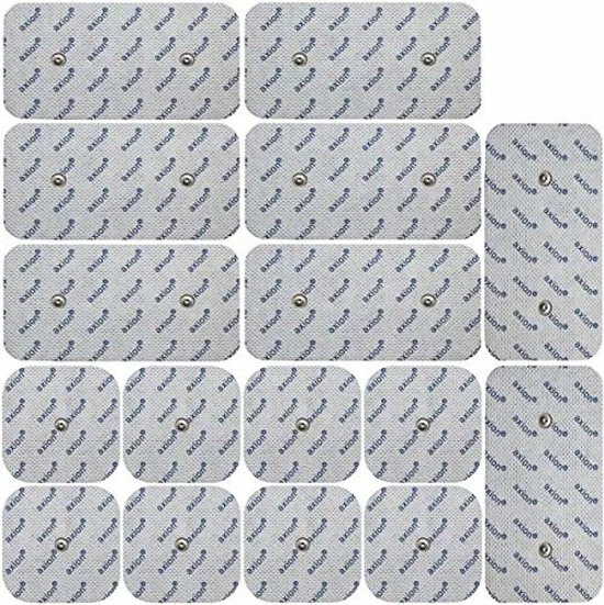 Axion - 16 TENS/EMS Elektroden Pads - Voor Elektrodentherapie - 50x50mm En 50x100mm - Zelfklevend