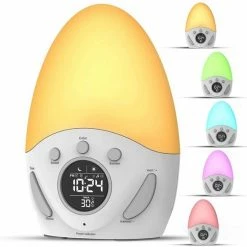 B-care Wake-up Light - Inclusief Adapter - Lichtwekker - Slaaphulp - Digitale Wekker Met Lamp - Wake Up Light - Wekker Sunset Lamp - Makkelijk In Gebruik - Snooze Functie - 2 Wektijden - 5 Kleuren - 9 Helderheidsaanpassingen - White Noise Machine
