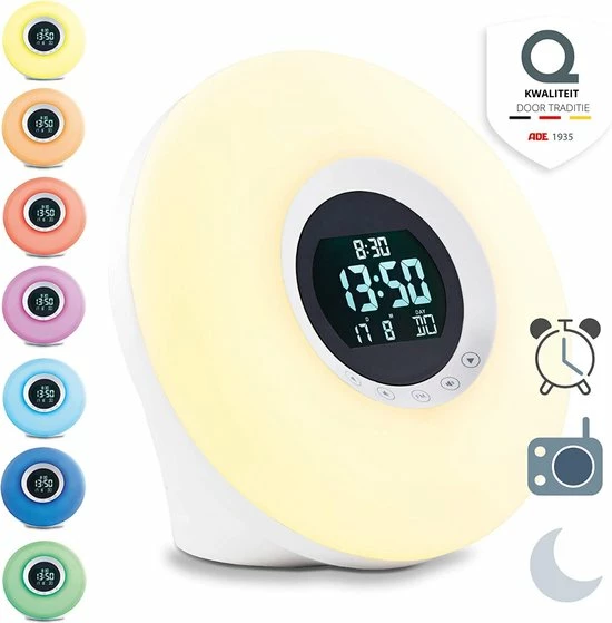 ADE? - Wake-Up Light - Wekkerradio Met Dagaanduiding - Kinderwekker 3 ADE? - Wake-Up Light - Wekkerradio Met Dagaanduiding - Kinderwekker