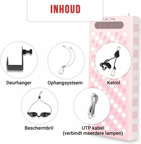 LIROMA? LED Infraroodlamp - 4 Golflengten - Timer - Lichttherapie - Fibromyalgie - Rood Licht Therapie ? Collageen Lamp - Black Friday 2022 Deals 12 LIROMA? LED Infraroodlamp - 4 Golflengten - Timer - Lichttherapie - Fibromyalgie - Rood Licht Therapie ? Collageen Lamp - Black Friday 2022 Deals - Afbeelding 10