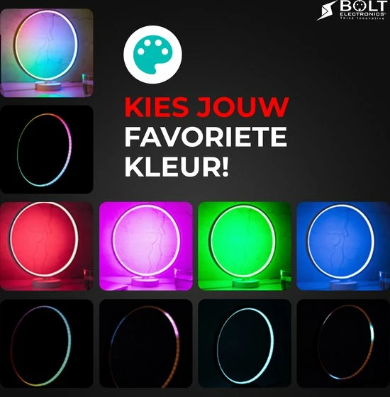Bolt Electronics? Bolt Electronics ? Tafellamp ? Moodlamp ? Lichttherapielamp - Moodlight ? Daglichtlamp ? RGB Licht ? Wit - Afbeelding 2