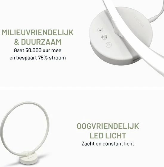 LIROMA® Daglichtlamp - Gratis Opberghoes - ⌀ 32 - 10.000 LUX - USB Poort - 3 Kleuren - Bureaulamp - Lichttherapielamp - Lichttherapie - Black Friday 2022 Deals - Afbeelding 6