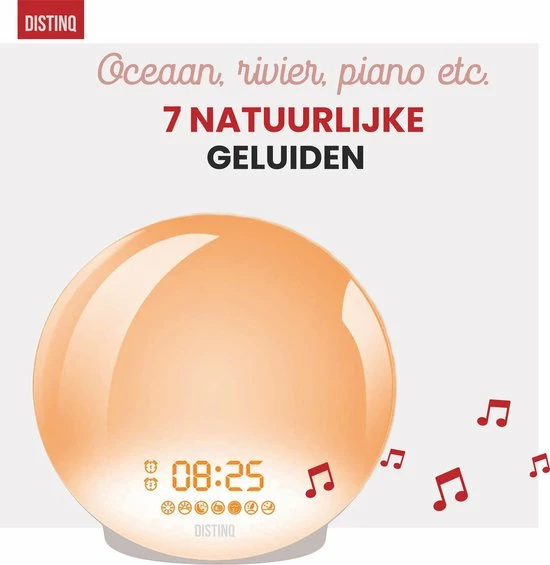 DistinQ Wake-Up Light ? Wekkerradio Met Dubbele Wektijd ? Slaaphulp Met USB Aansluiting - Grijs 7 DistinQ Wake-Up Light ? Wekkerradio Met Dubbele Wektijd ? Slaaphulp Met USB Aansluiting - Grijs - Afbeelding 5