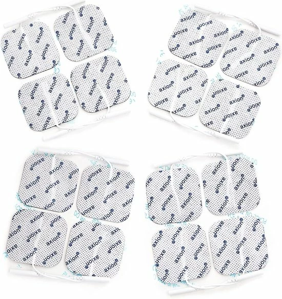 Axion - 16 TENS/EMS Elektroden Pads - Voor Elektrodentherapie - 40x40mm - Zelfklevend