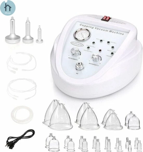 Thuys Cupping Set Met Pomp - Borstvergroting & Bilvergroting Apparaat - Cupping Set Massage - Cellulite Massage Apparaat - Cupping Cellulite - Cupping Cups - Bevorderd Bloedsdoorloop