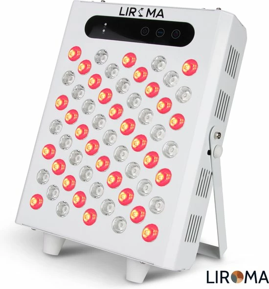 LIROMA? LED Infraroodlamp - 4 Golflengtes - Timer - Rood Licht Therapie - Collageen Lamp ? Bevordert Bloedcirculatie ? Fibromyalgie - Warmtelamp - Lichttherapie - Black Friday 2022 Deals