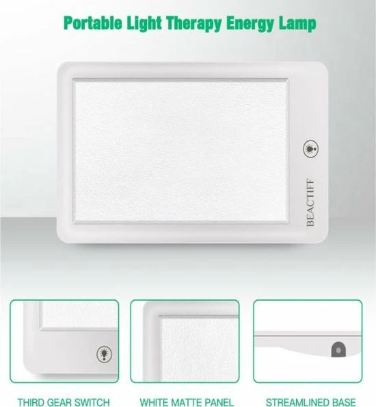 Daglichtlamp/lichttherapie-lamp/energielamp/ Energylight-Energyup Seasonal Affective Disorder Sunlight SAD Light, Zonlicht Lamp 6.000 Tot 32.000 Lux Instelbaar LED, Wit , Merk BEACTIFF 6 Daglichtlamp/lichttherapie-lamp/energielamp/ Energylight-Energyup Seasonal Affective Disorder Sunlight SAD Light, Zonlicht Lamp 6.000 Tot 32.000 Lux Instelbaar LED, Wit , Merk BEACTIFF - Afbeelding 4