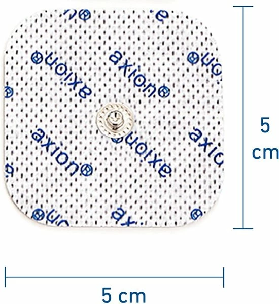 Axion - 4 Elektroden Pads 5x5 Cm - EMS En TENS - Herstel - Spier- En Gewrichtspijn - Zelfklevend. - Afbeelding 2