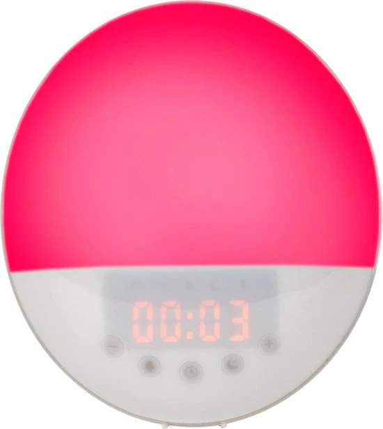 Silvergear Wake Up Light Wekker - Wekker Met Licht - Radio - Wit - Afbeelding 4