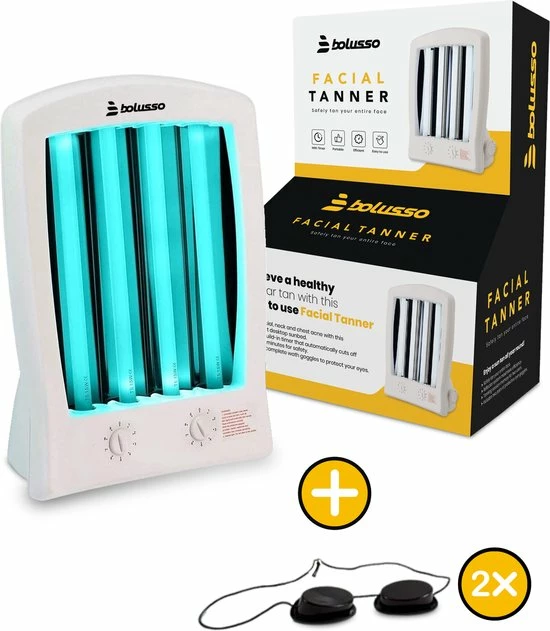 Bolusso Gezichtsbruiner – Gelaatsbruiner Incl. 2x Zonnebank Bril – Voor Gezicht En Decolleté – Solarium 3 Bolusso Gezichtsbruiner – Gelaatsbruiner Incl. 2x Zonnebank Bril – Voor Gezicht En Decolleté – Solarium