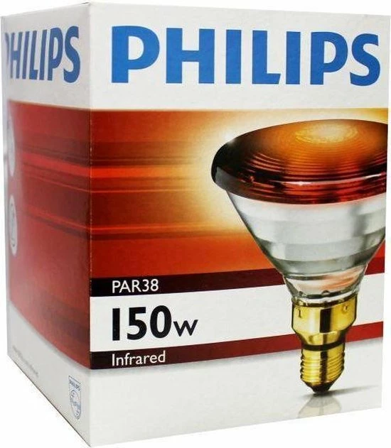 Beurer Philips Infraroodlamp PAR38 IR - 150W E27 230V - Rood 12887415 - Afbeelding 4