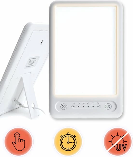 Daglichtlamp Lichttherapielamp Lichttherapie Energielamp - Winterdepressie - 2 Standen - 6500 10000 LUX - MINQY®