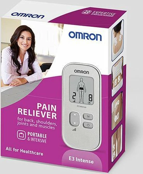 OMRON E3 Intense Tens Apparaat - Elektrodentherapie - Spierstimulatie - Verlicht Spier & Gewrichtspijn - Compact Ontwerp - Zilver - Afbeelding 7