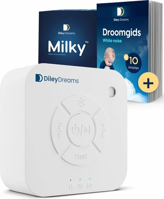 Diley Dreams? Diley Dreams Milky Slaaptrainer ? Witte Ruis ? White Noise Machine - Geschikt Voor Baby, Kinderen En Volwassen
