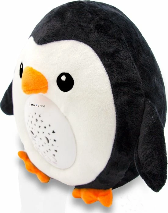 TrueLife Slaaptrainer En White Noise Machine En Sterrenprojector – Knuffel Pinguïn – Slaapgeluiden – Witte Ruis – Baby - Peuter - Afbeelding 2