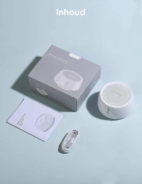 Gadgetplace White Noise Machine Met 30 Geluiden - Voor Baby & Volwassenen - 30 Geluidniveaus - Witte Ruis - Slaaphulp - Slaaptrainer - Slaap Geluidsmachine - Afbeelding 9