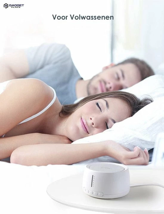 Gadgetplace White Noise Machine Met 30 Geluiden - Voor Baby & Volwassenen - 30 Geluidniveaus - Witte Ruis - Slaaphulp - Slaaptrainer - Slaap Geluidsmachine - Afbeelding 4